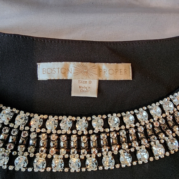 Boston Proper black dress. Size 8 - Picture 4 of 5